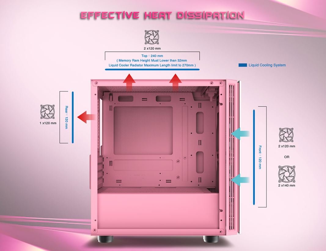 XIGMATEK OMG QUEEN (EN45631) - GAMING M-ATX